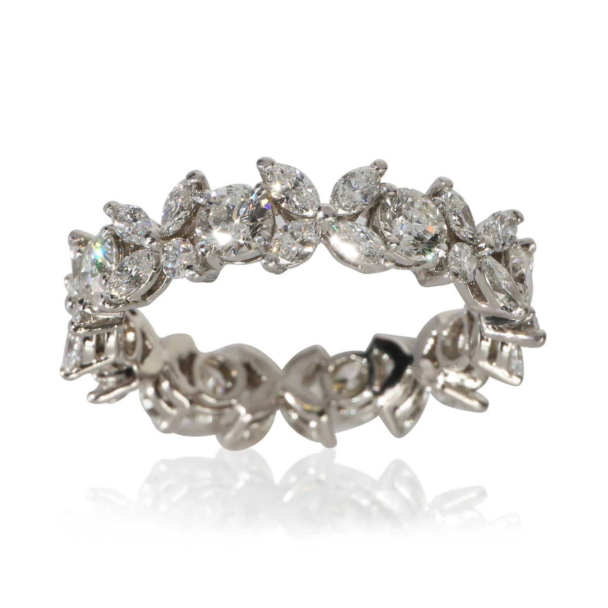 Tiffany & Co. Platinum Diamond Victoria Ring pv