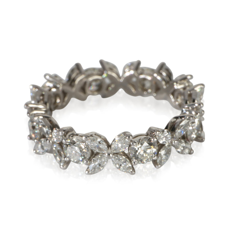 Tiffany & Co. Platinum Diamond Victoria Ring fv