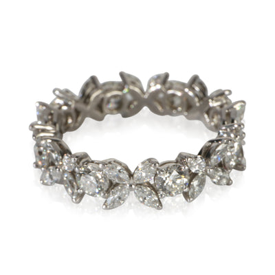 Tiffany & Co. Platinum Diamond Victoria Ring fv