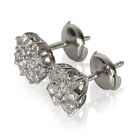 Tiffany & Co. Platinum Diamond Victoria Cluster Earrings pv