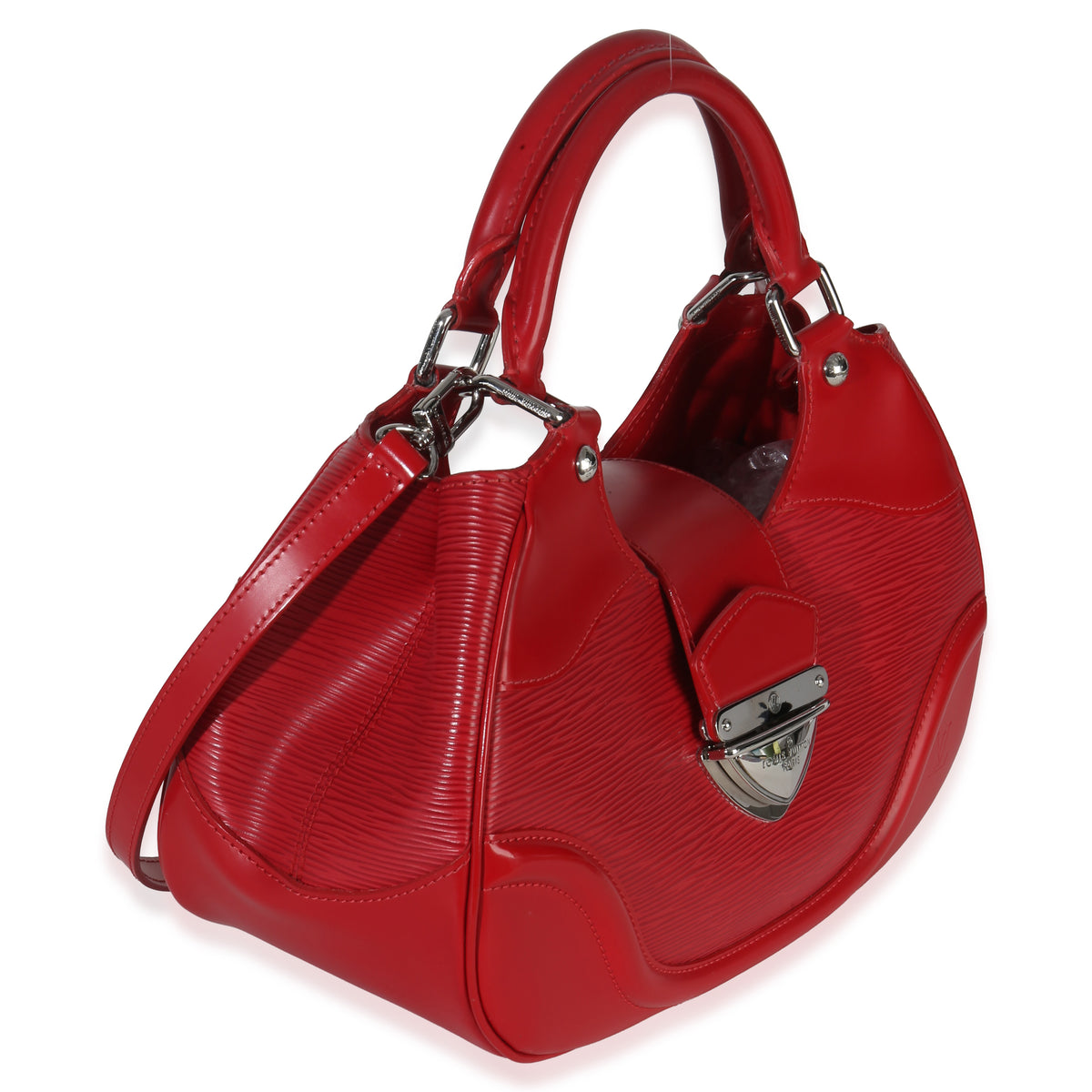 Louis Vuitton Red Epi Leather Montaigne Shoulder Bag Handbag pv
