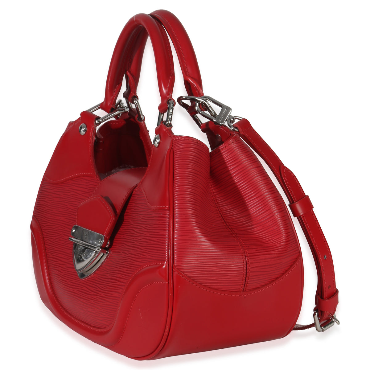 Louis Vuitton Red Epi Leather Montaigne Shoulder Bag Handbag sv