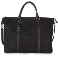 Gucci Brown GG Supreme Canvas Medium GG Charm Tote Handbag id