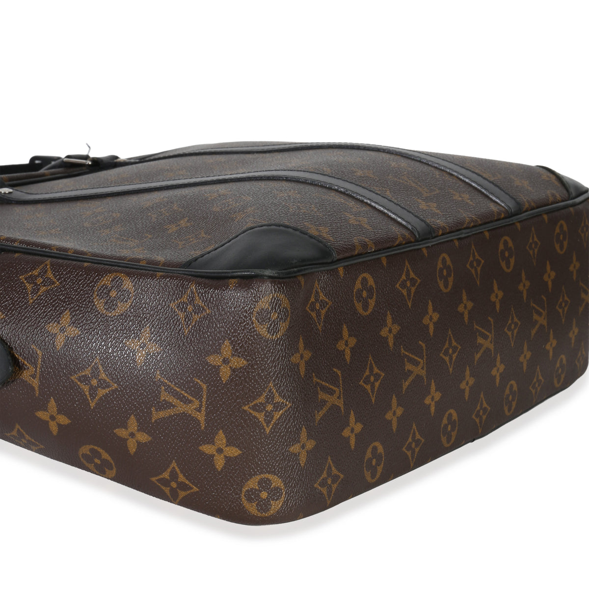 Louis Vuitton Black Monogram Canvas Porte Documents Briefcase Handbag clasp