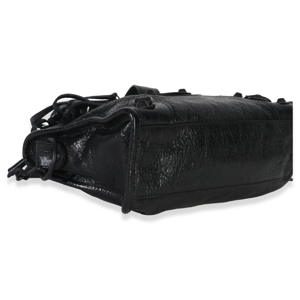 Balenciaga Black Agneau Classic Hardware Mini City Bag Handbag ad1