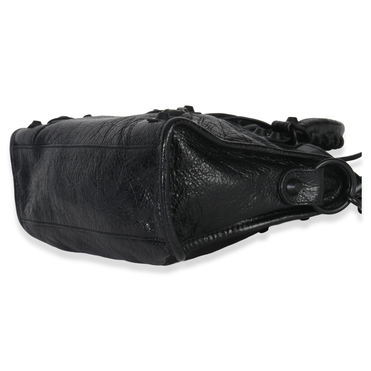 Balenciaga Black Agneau Classic Hardware Mini City Bag Handbag av