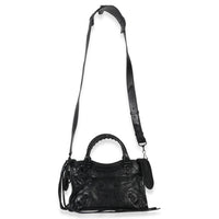 Balenciaga Black Agneau Classic Hardware Mini City Bag Handbag box