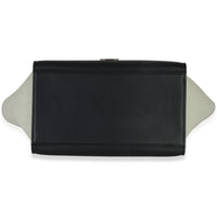 Celine Red Black White Grained Calfskin Small Trapeze Bag Handbag stamp
