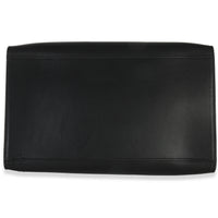 Celine Blue Black Cream Suede Grained Calfskin Small Trapeze Bag Handbag stamp