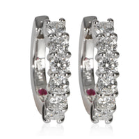 Roberto Coin White Gold Diamond Huggie Earrings fv