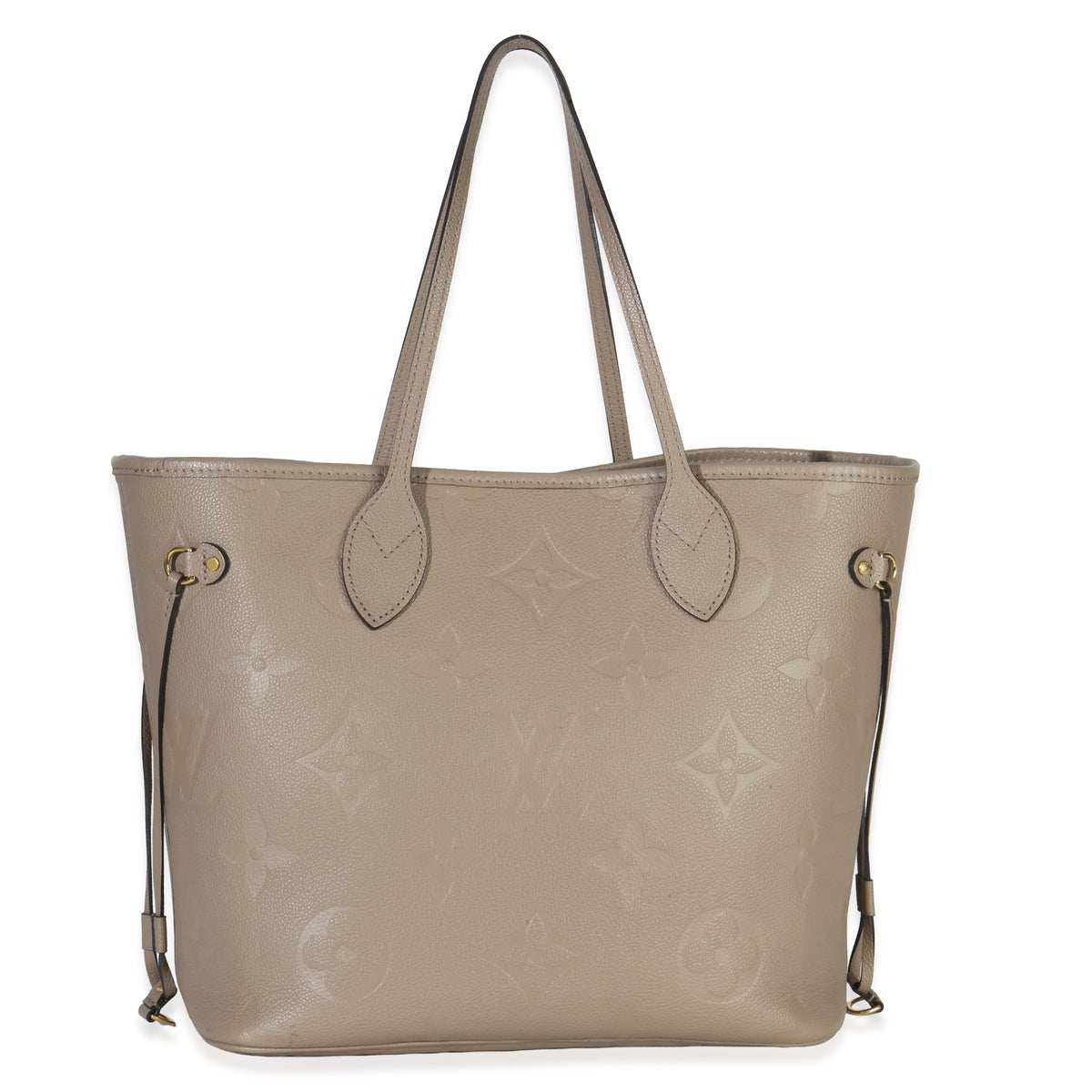 Louis Vuitton Turtledove Giant Monogram Empreinte Neverfull MM Handbag bv