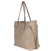 Louis Vuitton Turtledove Giant Monogram Empreinte Neverfull MM Handbag sv