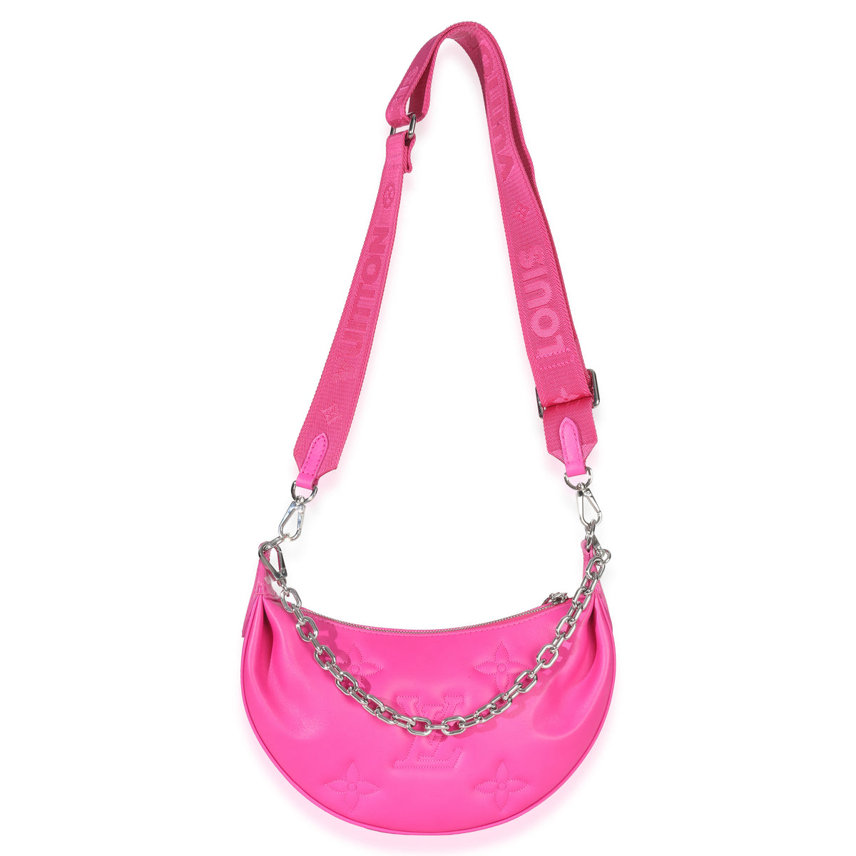 Louis Vuitton Pink Calfskin Bubblegram Over The Moon Handbag av