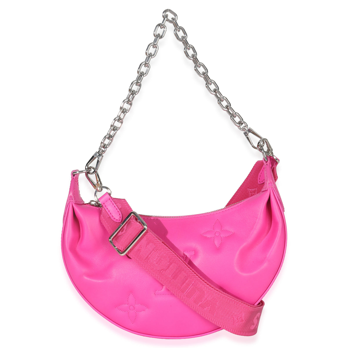 Louis Vuitton Pink Calfskin Bubblegram Over The Moon Handbag bv