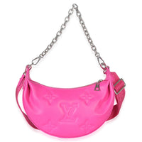 Louis Vuitton Pink Calfskin Bubblegram Over The Moon Handbag fv