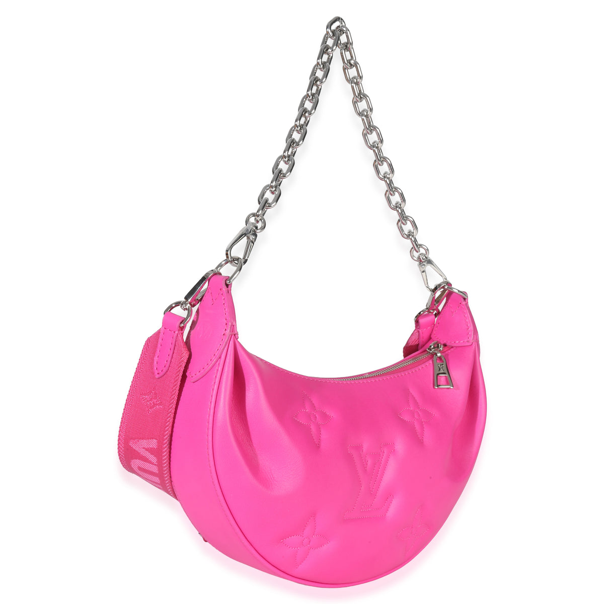 Louis Vuitton Pink Calfskin Bubblegram Over The Moon Handbag pv