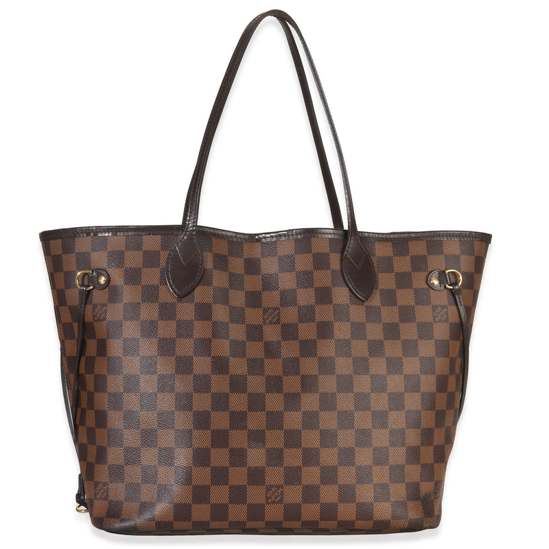 Louis Vuitton Damier Ebene Canvas Neverfull MM Handbag fv