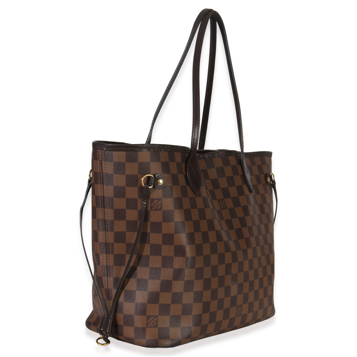 Louis Vuitton Damier Ebene Canvas Neverfull MM Handbag pv