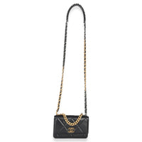 Chanel Black Quilted Lambskin  19 Wallet On Chain Handbag av
