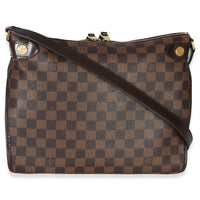Louis Vuitton Damier Ebene Canvas Duomo Messenger Bag Handbag bv