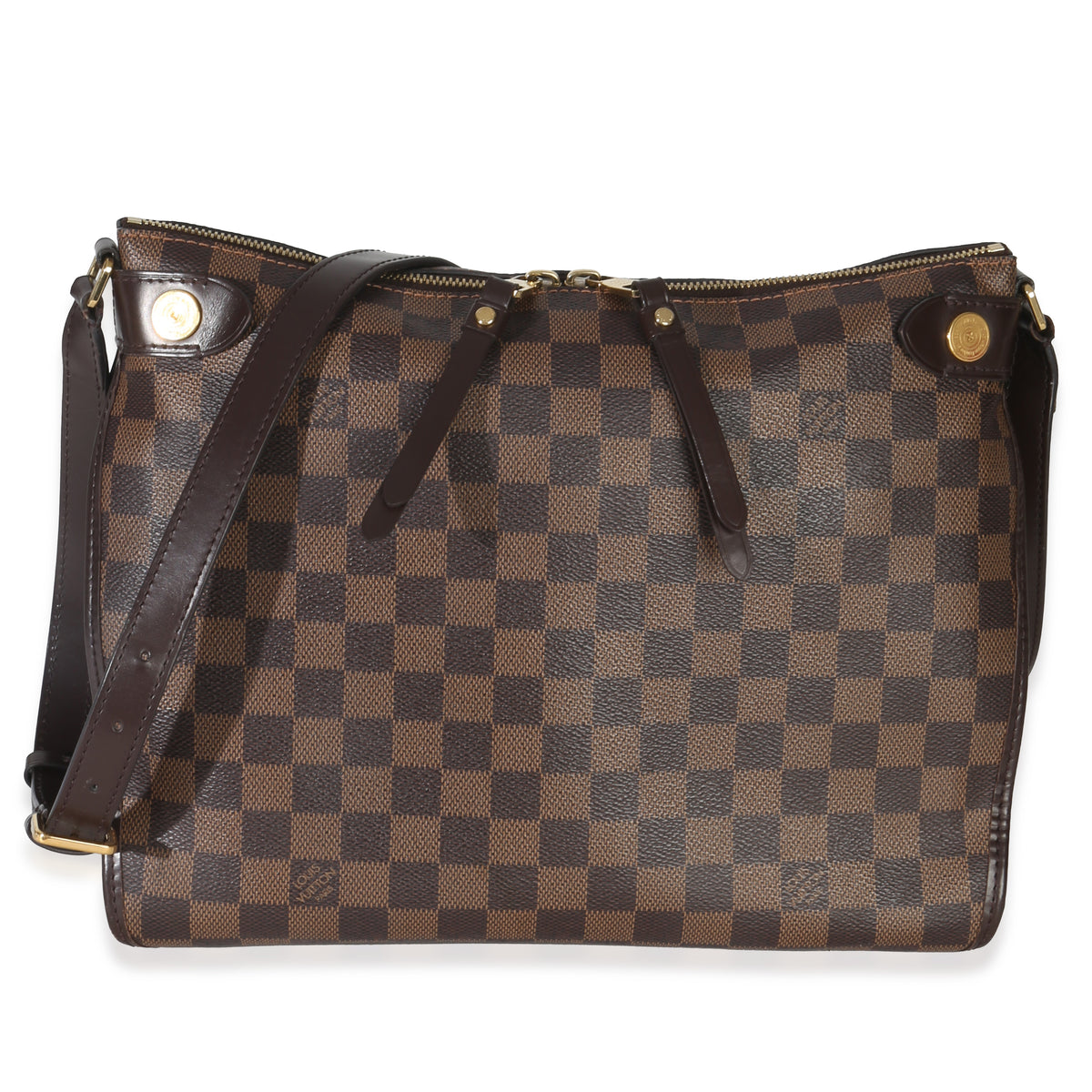 Louis Vuitton Damier Ebene Canvas Duomo Messenger Bag Handbag fv