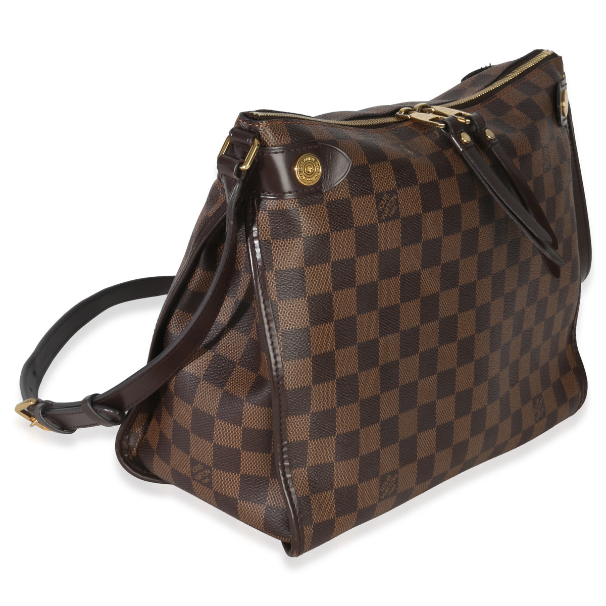Louis Vuitton Damier Ebene Canvas Duomo Messenger Bag Handbag pv