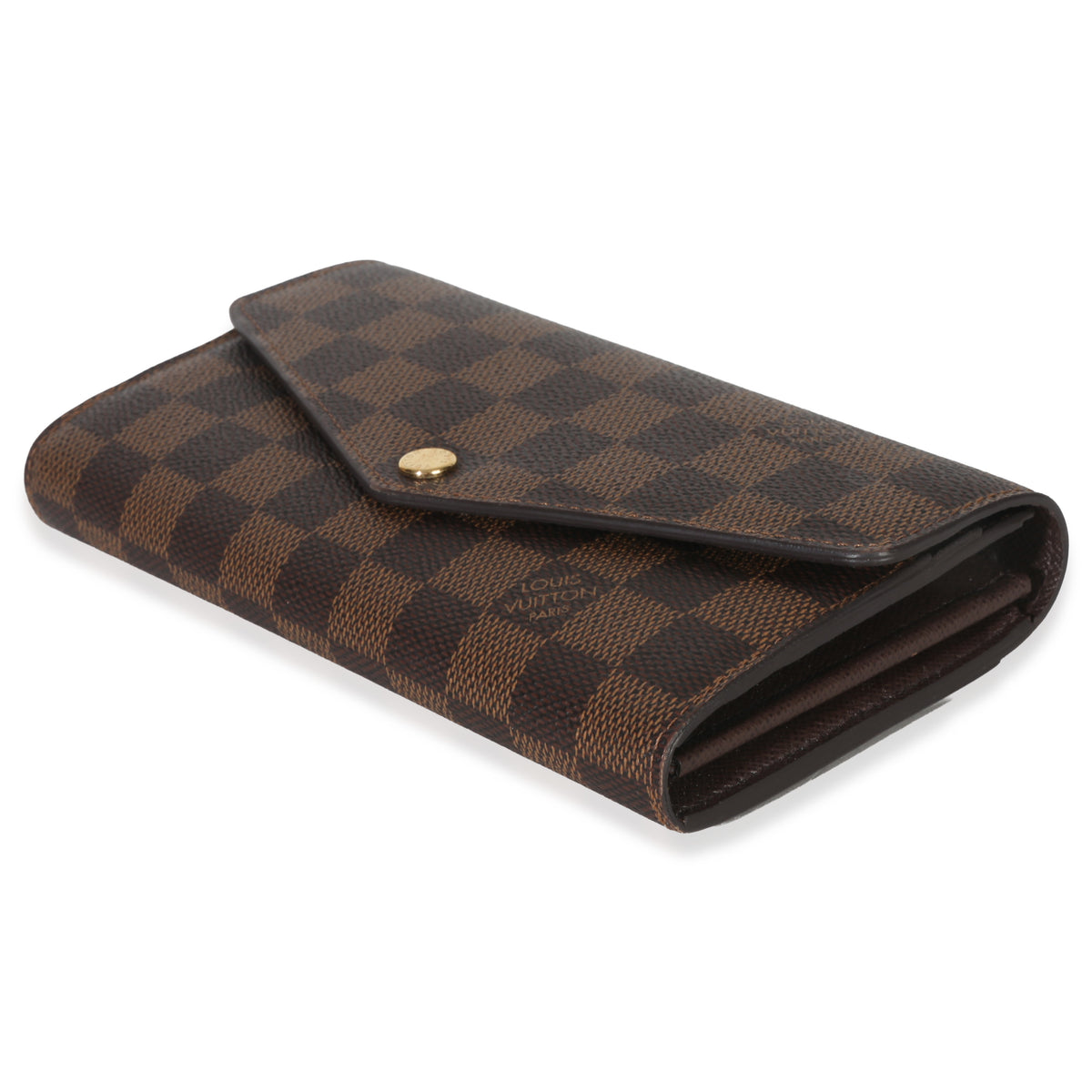 Louis Vuitton Damier Ebene Canvas Sarah Wallet Wallet box