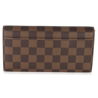 Louis Vuitton Damier Ebene Canvas Sarah Wallet Wallet bv