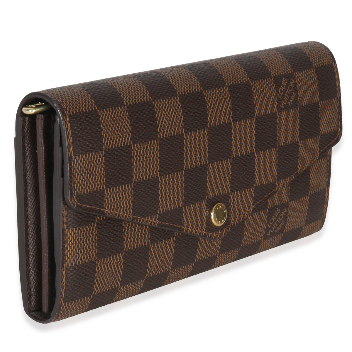 Louis Vuitton Damier Ebene Canvas Sarah Wallet Wallet pv