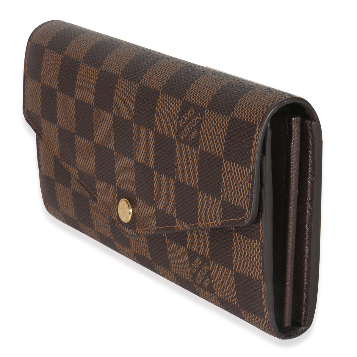 Louis Vuitton Damier Ebene Canvas Sarah Wallet Wallet sv