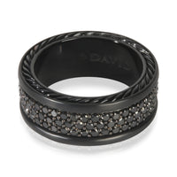 David Yurman Sterling Silver Diamond Streamline Ring sv