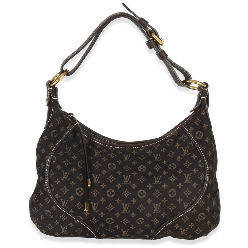 Louis Vuitton Brown Mini Lin Manon Hobo PM Handbag id