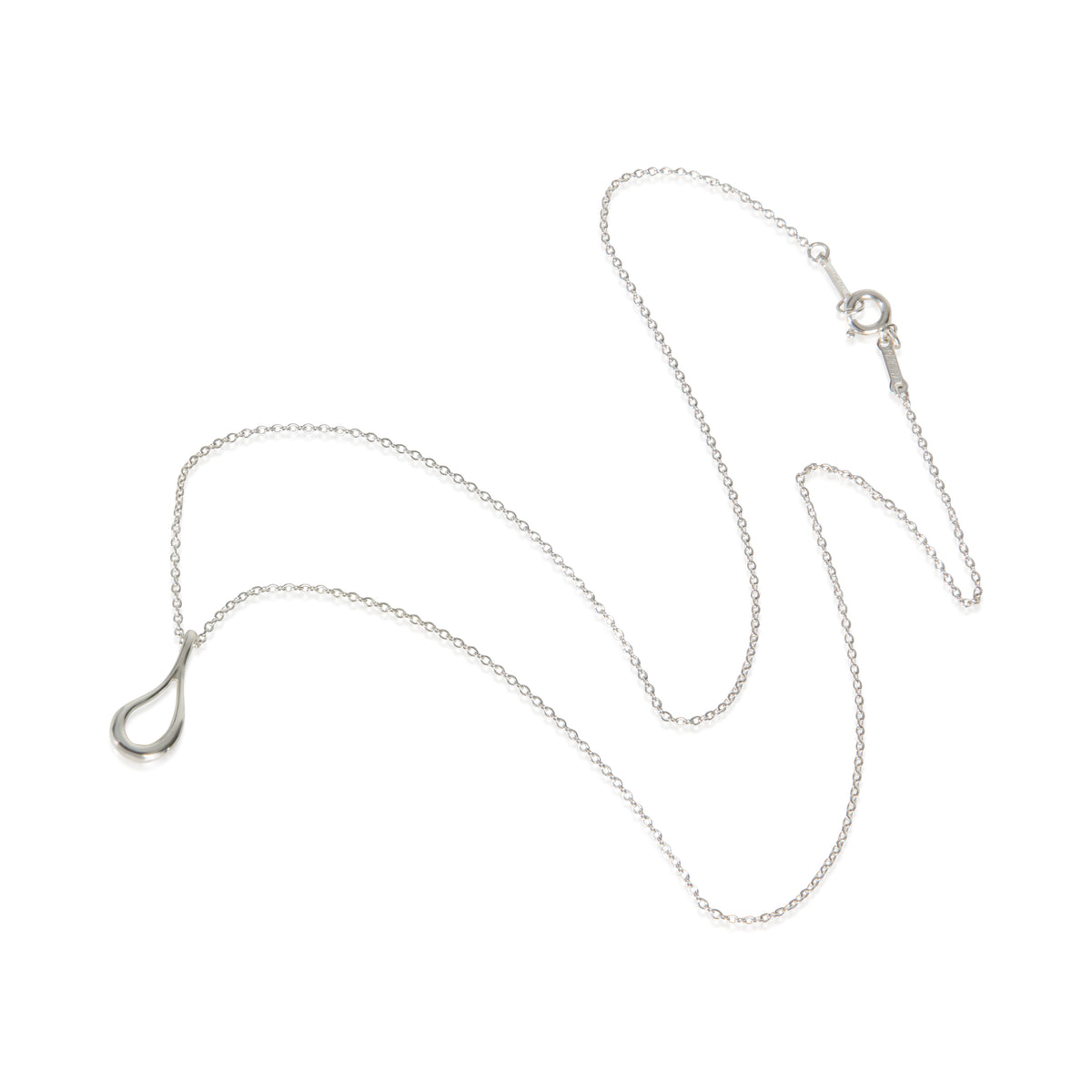 Tiffany & Co. Sterling Silver  Elsa Peretti Teardrop Pendant pv