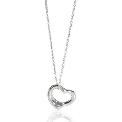 Tiffany & Co. Sterling Silver  Elsa Peretti Open Heart Pendant fv