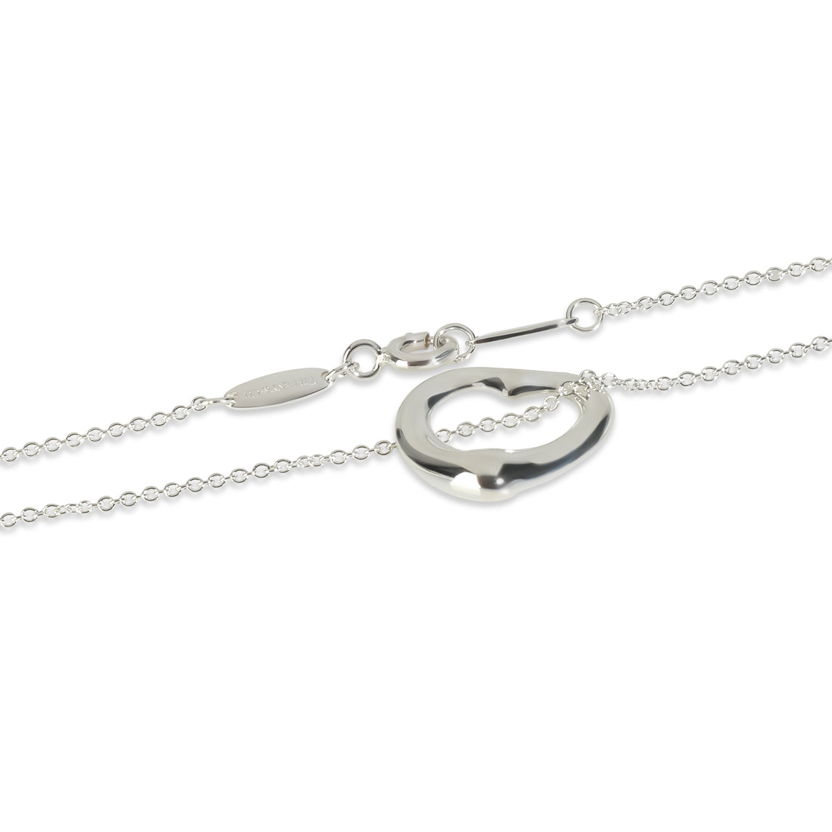 Tiffany & Co. Sterling Silver  Elsa Peretti Open Heart Pendant sv