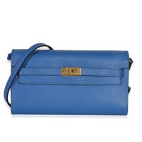 Hermès Bleu Royal Epsom Kelly Wallet To Go GHW Handbag id