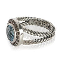David Yurman Sterling Silver Topaz and Diamond Cerise Ring sv