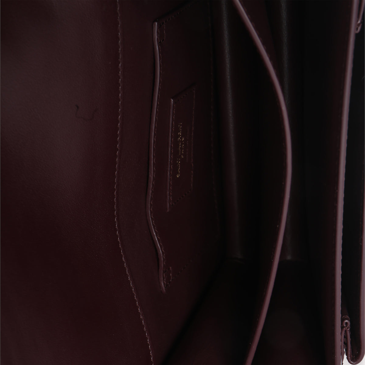 Saint Laurent Red Wine Patent Monogram Small Sunset Bag Handbag ad1