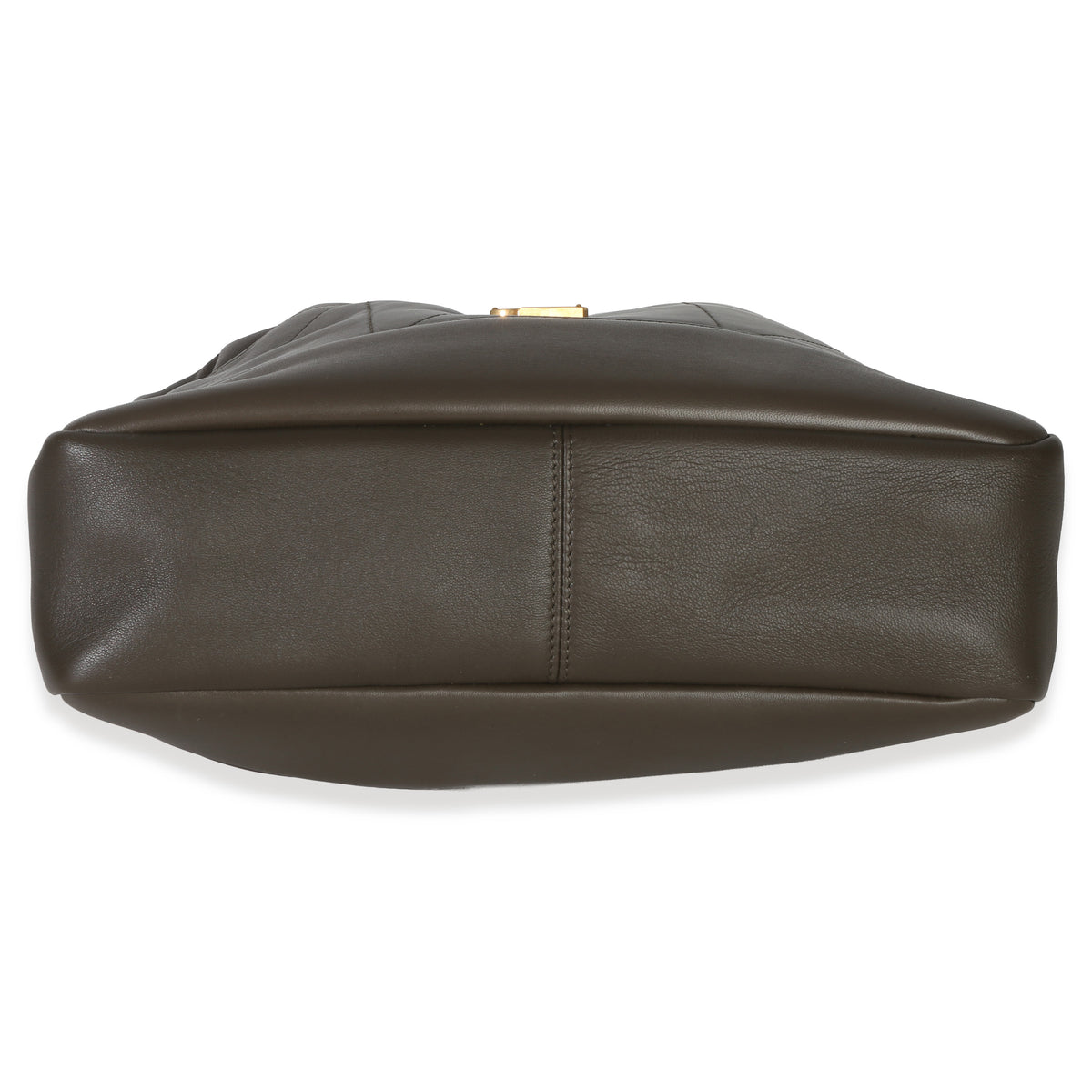 Saint Laurent Olive Quilted Lambskin Jamie Small Shopping Tote Handbag stamp