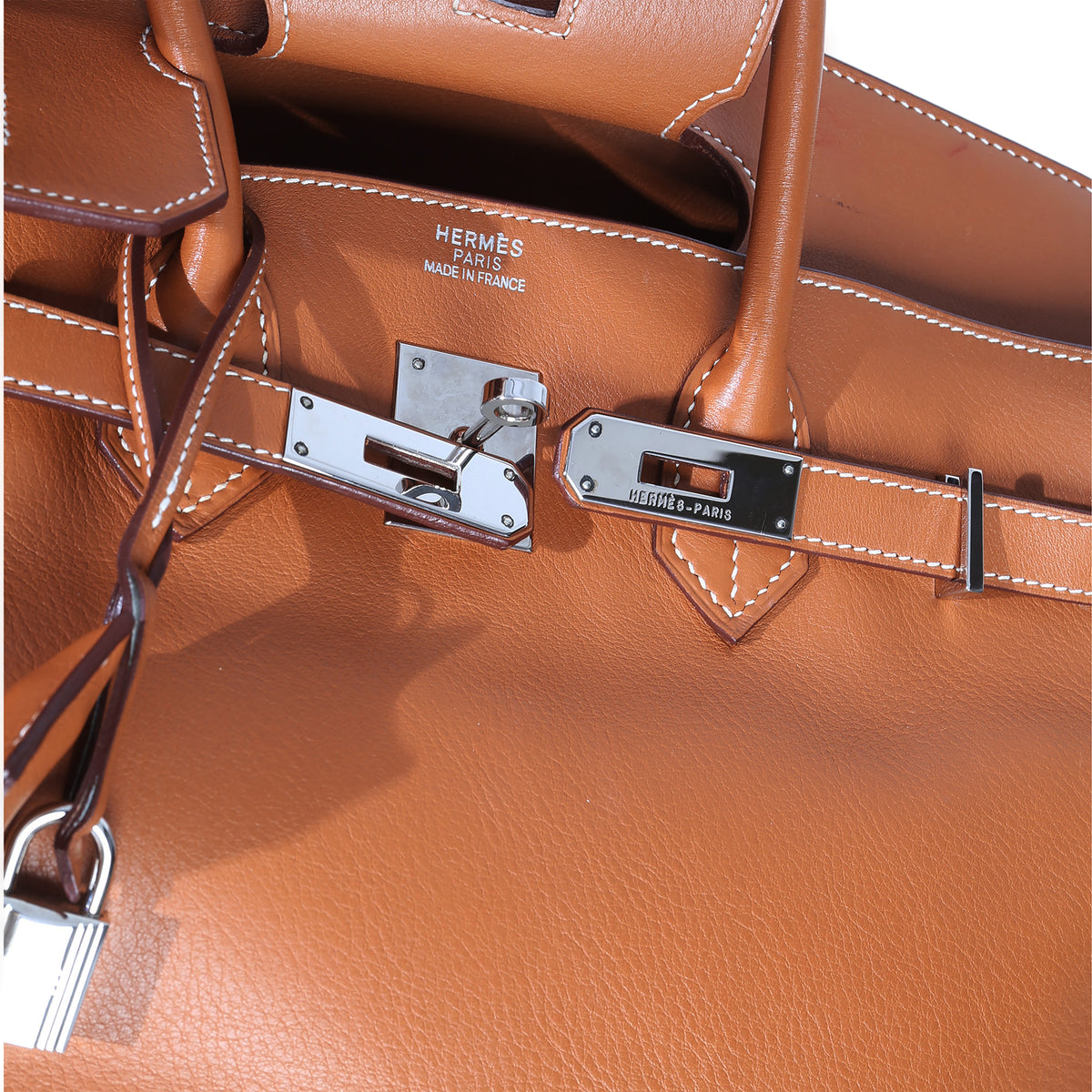 Hermès Gold Swift Birkin 35 PHW Handbag ad1