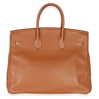 Hermès Gold Swift Birkin 35 PHW Handbag bv