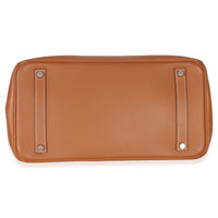Hermès Gold Swift Birkin 35 PHW Handbag stamp