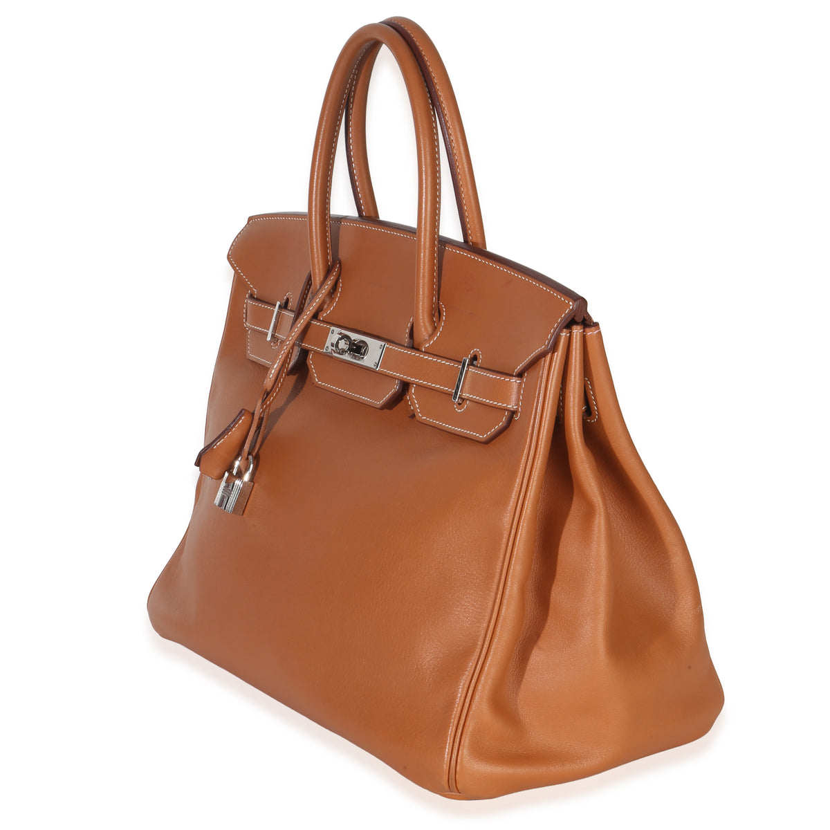 Hermès Gold Swift Birkin 35 PHW Handbag sv