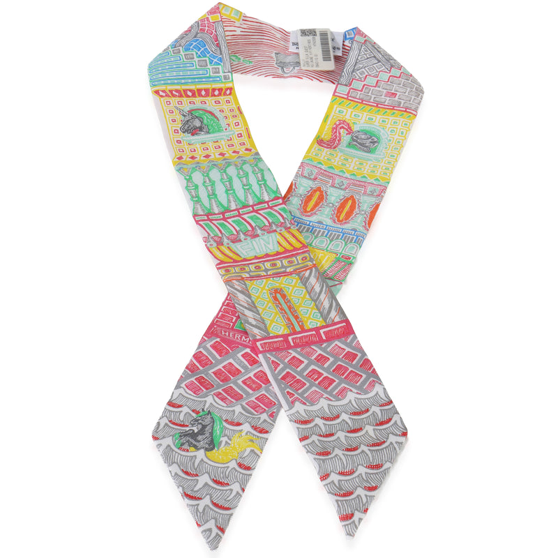 Hermès Jaune Vif Multicolor Super Silk Quest Twilly id