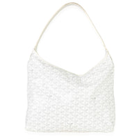 Goyard White ine Canvas Boheme Hobo Handbag bv