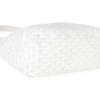 Goyard White ine Canvas Boheme Hobo Handbag clasp