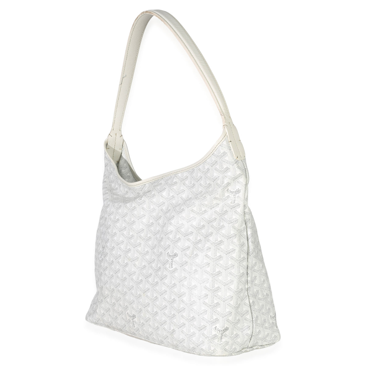 Goyard White ine Canvas Boheme Hobo Handbag sv