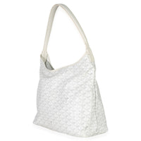 Goyard White ine Canvas Boheme Hobo Handbag sv