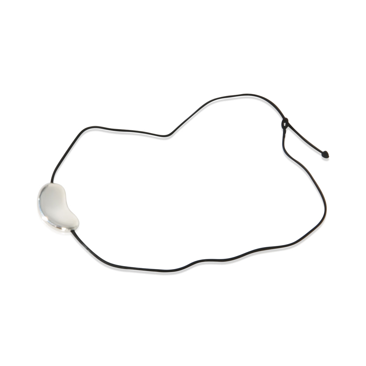 Tiffany & Co. Sterling Silver  Elsa Peretti Bean Pendant pv