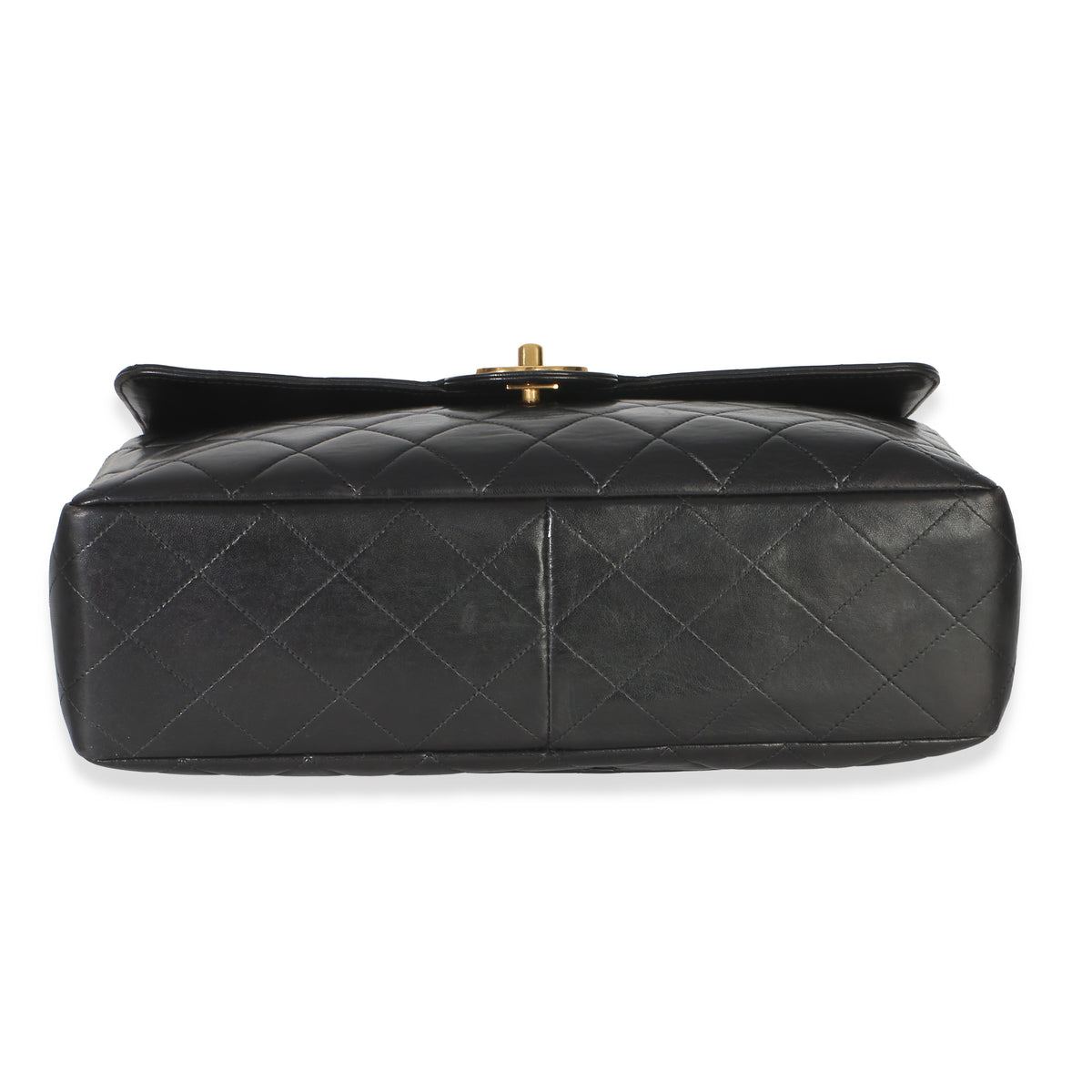 Chanel Vintage 24k Black Quilted Lambskin Jumbo XL Maxi Flap Bag Handbag 6